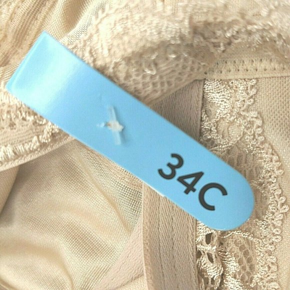 Bali Lace Desire Lightly Lined Underwire Full Coverage Bra Style 6543 Size 34C - Picture 4 of 12